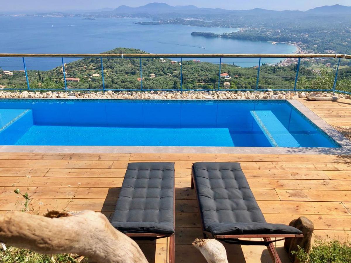 House Sienna Of Villa Intaba Best Views Corfiot Riviera Corfu Island Greece Contemporary Design Pool With Spectacular Sea Views Close To Ipsos Beach Pyrgi  Exteriér fotografie